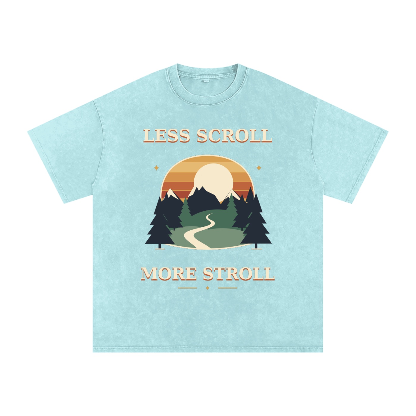 Snow Washed Oversized Cotton T-Shirt - Image 3