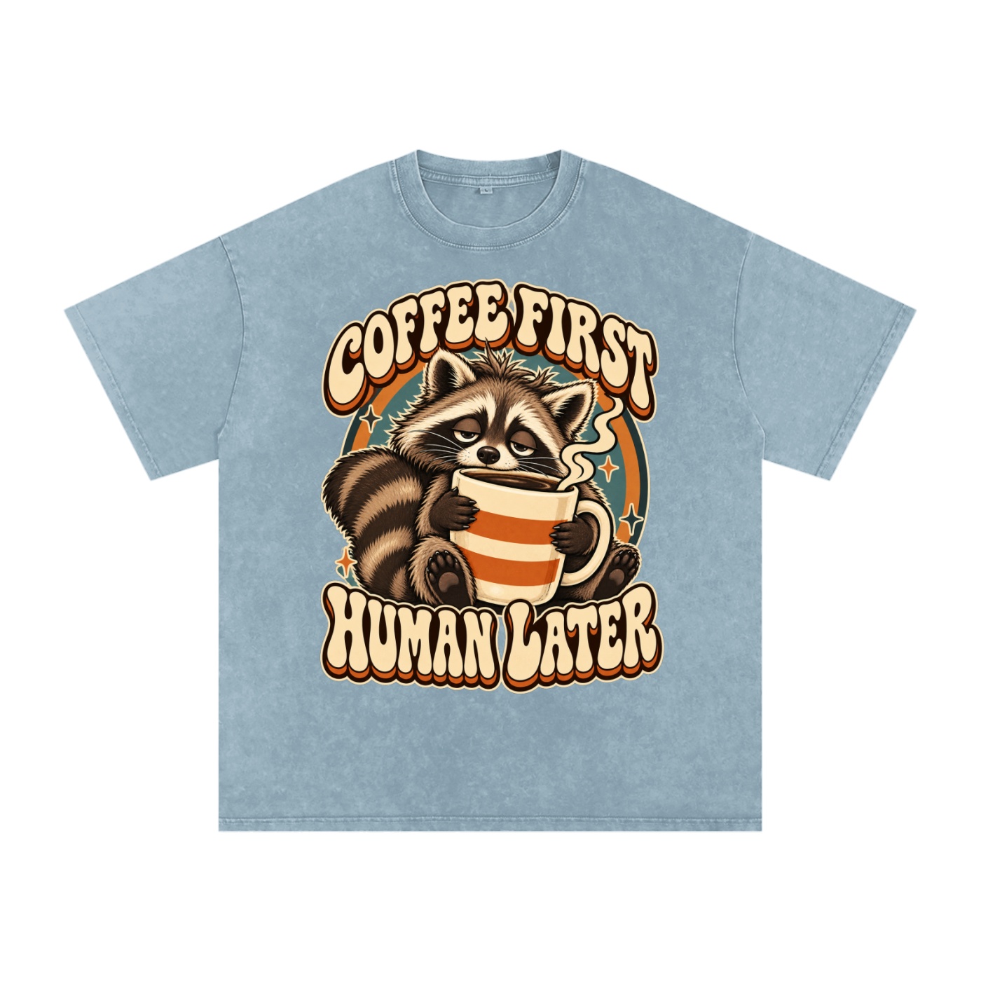 Snow Washed Oversized Cotton T-Shirt - Image 35