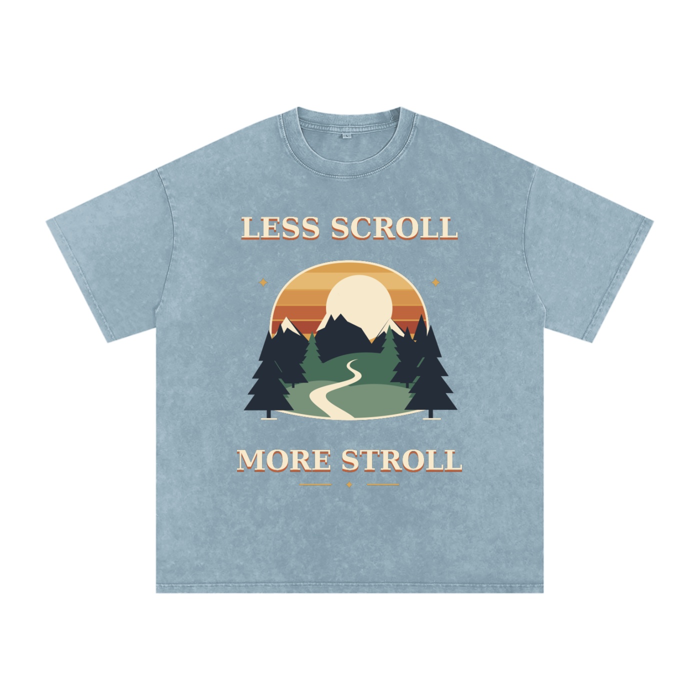 Snow Washed Oversized Cotton T-Shirt - Image 35