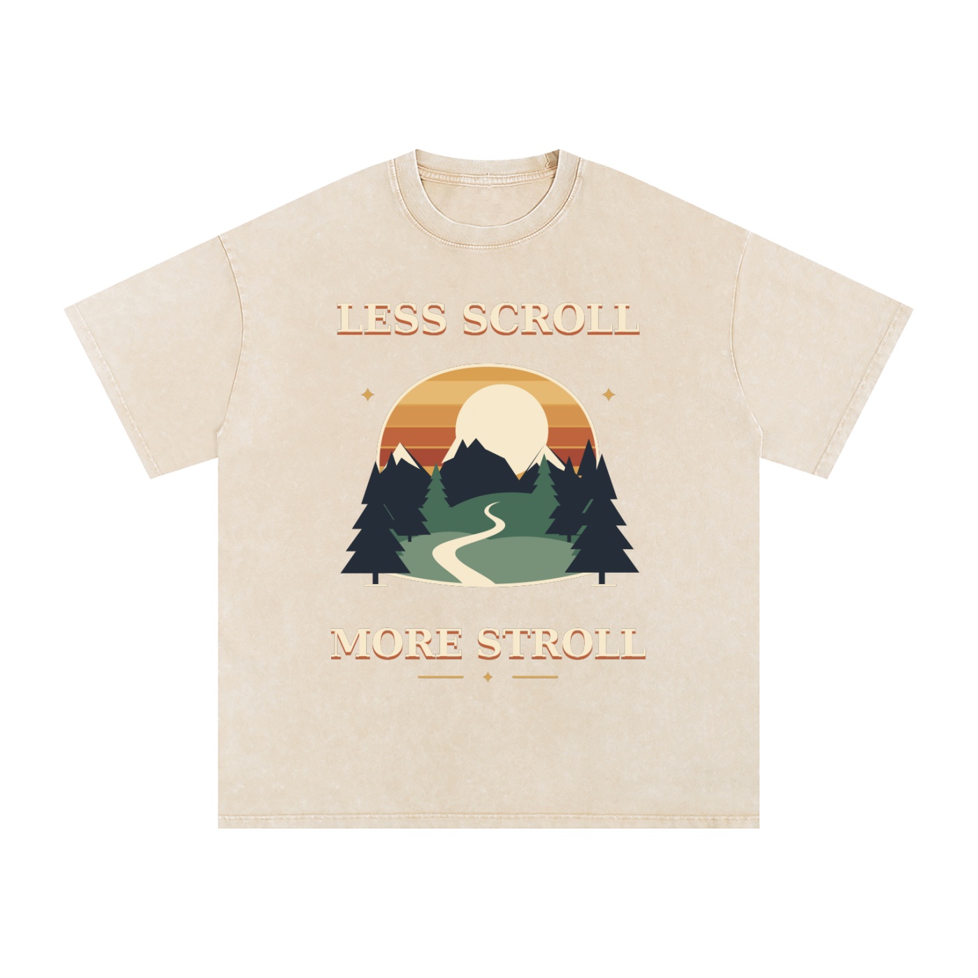 Snow Washed Oversized Cotton T-Shirt - Image 5