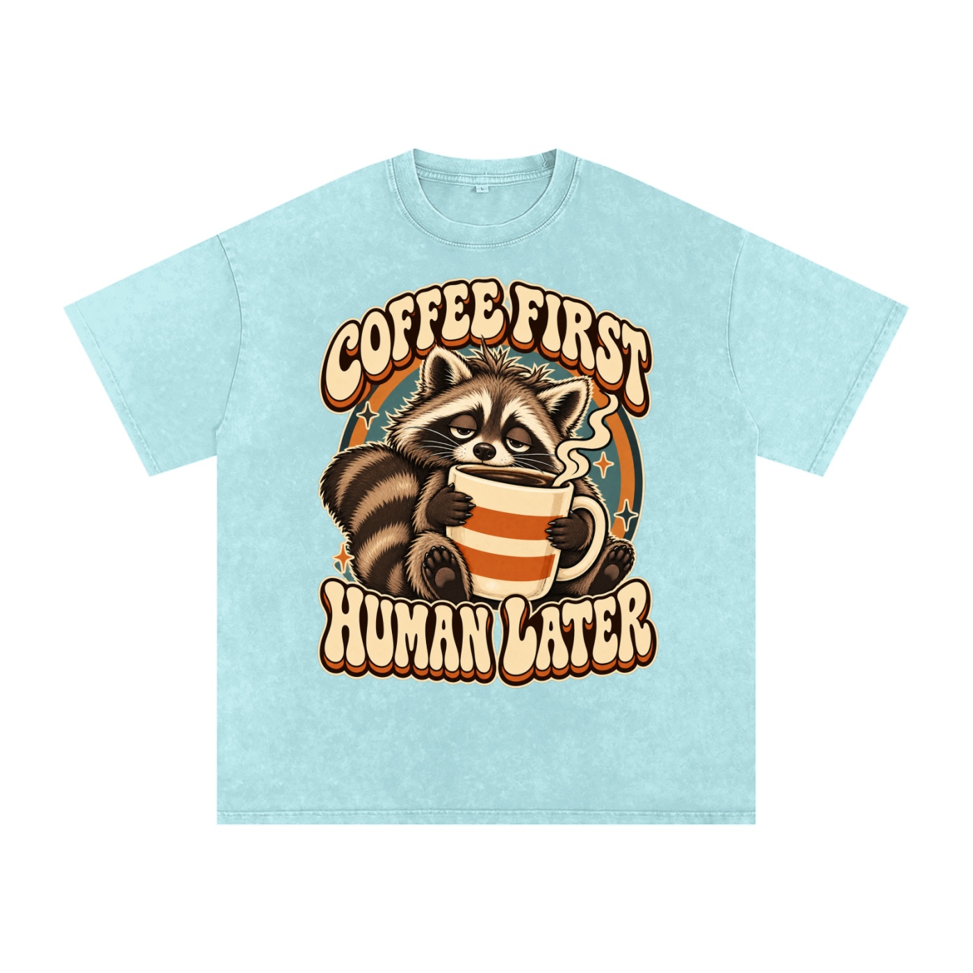 Snow Washed Oversized Cotton T-Shirt - Image 3