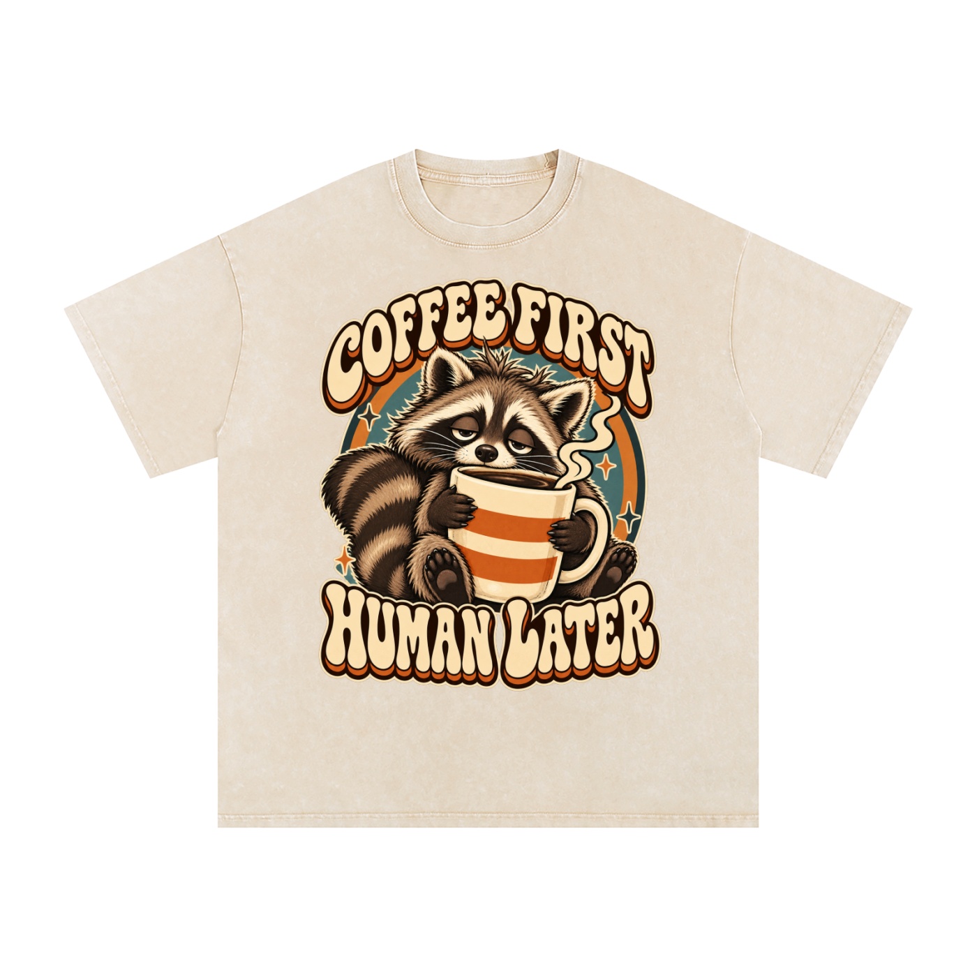 Snow Washed Oversized Cotton T-Shirt - Image 5