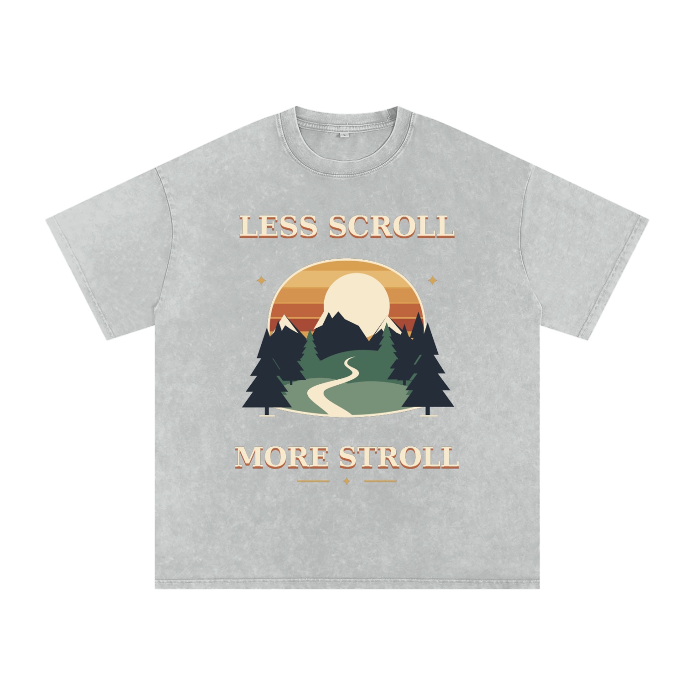 Snow Washed Oversized Cotton T-Shirt - Image 7