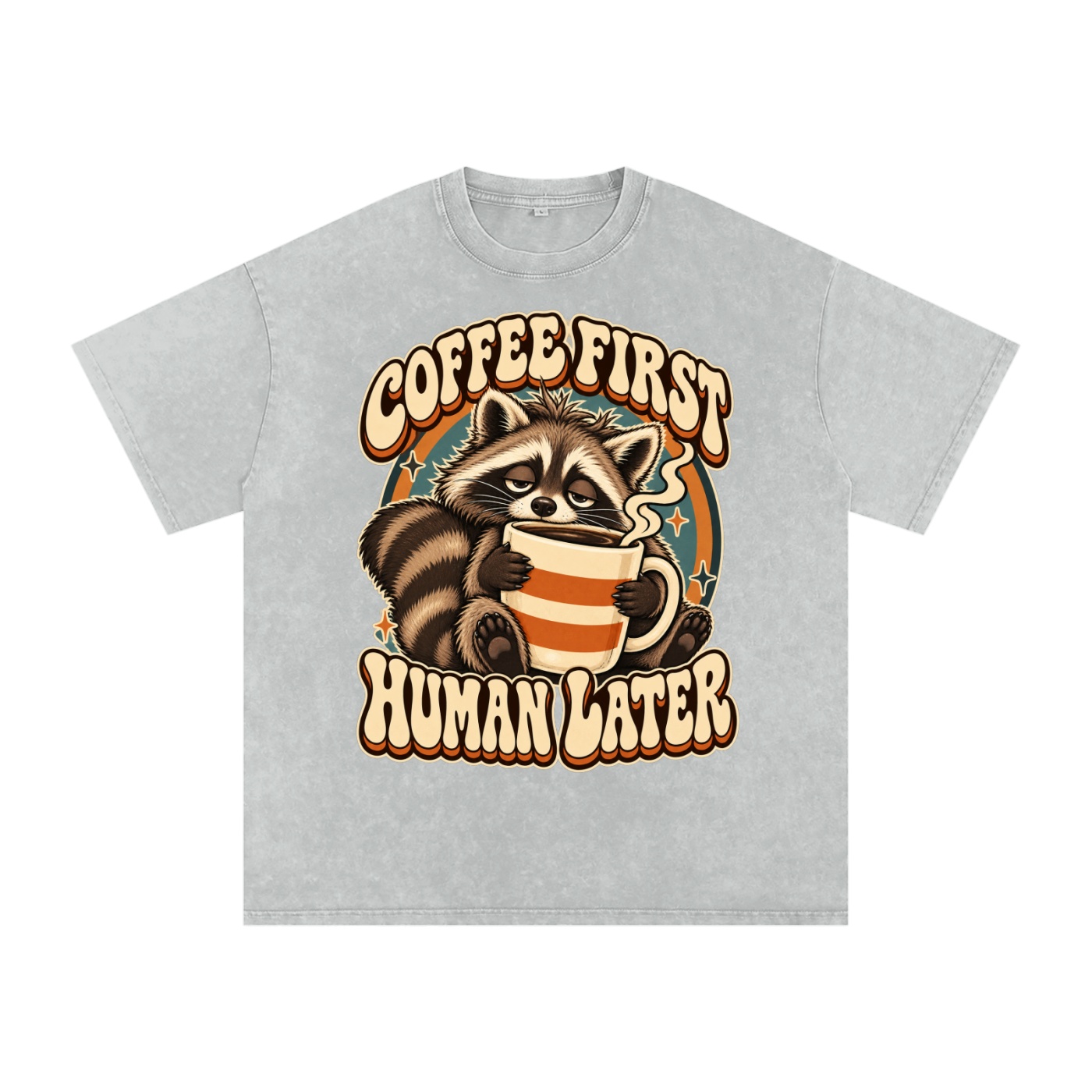 Snow Washed Oversized Cotton T-Shirt - Image 7